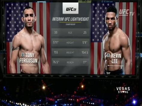 kevin lee vs tony ferguson.
